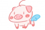 Cute pink pig mobile wallpaper