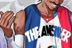 Allen Iverson anime style mobile wallpaper