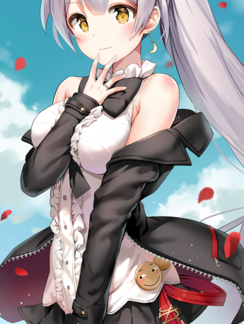 萌係可愛二次元美女手機壁紙