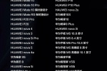华为手机鸿蒙2.0支持机型列表
