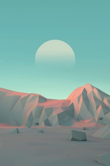 Landscape creative color art mobile wallpaper