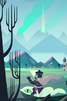 Fresh forest-style Harajuku style hand-painted mobile wallpaper