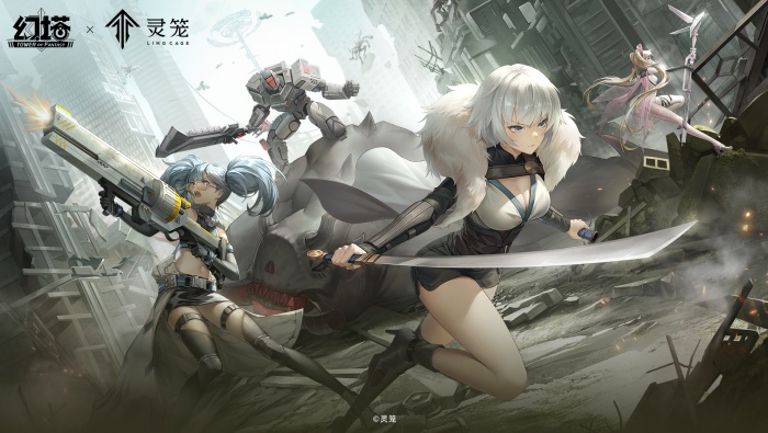 高清幻塔白月魁鈷藍圖片壁紙