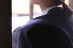 Sexy beauty schoolgirl uniform temptation photo
