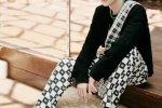 Wang Yibo handsome photo in street style black and white checkered pants