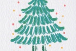 Christmas tree simple style mobile wallpaper