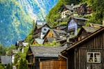 Hallstatt town landscape architecture pictures wallpaper