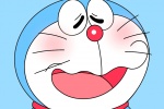 蓝色哆啦A梦卡通手机壁纸