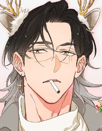 撿了東西的狼角色聖誕頭像