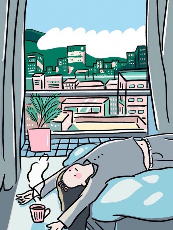 簡約日常手繪手機壁紙