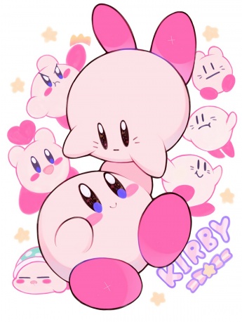 Kirby cartoon cute mobile wallpaper