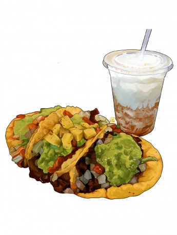 美食簡約風手機壁紙