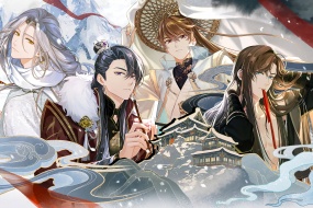 Undecided event book flying snow falling into the world of mortals desktop wallpaper