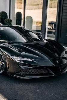 Ferrari SF90 cool black mobile wallpaper