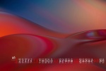 Colorful creative simple desktop calendar wallpaper for August 2021