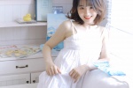 短髮吊帶裙美女性感清新寫真