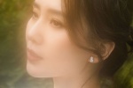 Liu Shishi elegant and sexy photo in white hollow dress