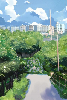 Beautiful anime scene mobile wallpaper