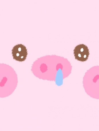 Super cute cartoon animals hand-painted wallpaper