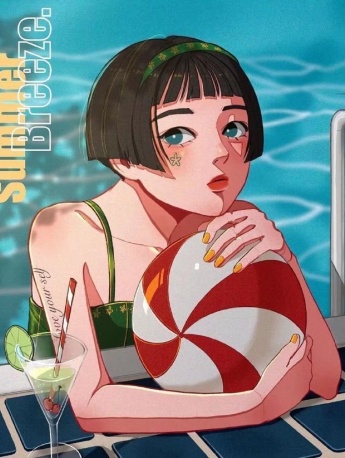 jungss retro girl illustration works