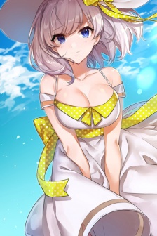 Eye-catching anime two-dimensional beauty mobile wallpaper