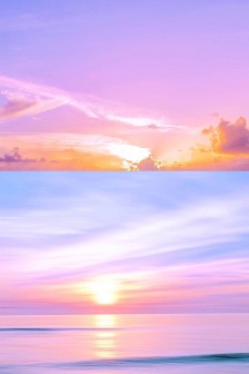 Pink and purple sky clouds mobile wallpaper