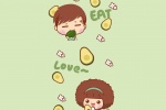 Mousse Mousse Zaizai Love Fruit Cartoon Picture Wallpaper