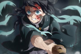 鬼滅之刃時透無一郎角色電腦壁紙