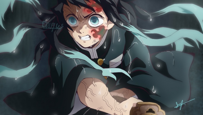 Demon Slayer: Kimetsu no Yaiba Tokitoru Muichiro character computer wallpaper