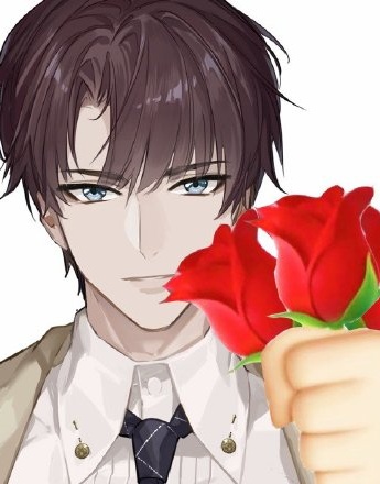 Absolutely interpret the protagonist's avatar with flowers