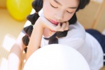 高挑美女學生妹日系運動服寫真