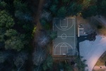 HD empty basketball court picture desktop wallpaper