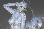 Sorayama Hajime's artistic metal style mobile wallpaper