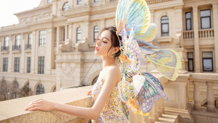 Butterfly Fairy Dilireba desktop wallpaper