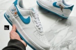 耐克空军一号白蓝配色多角度展示