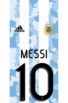 梅西阿根廷10號球衣手機壁紙