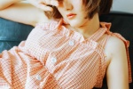 Japanese style home sexy artistic photos of aloof short-haired beauties