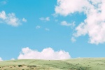 Tibet blue sky and white clouds fresh mobile wallpaper