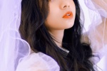 復古性感白色紗裙美女寫真圖片