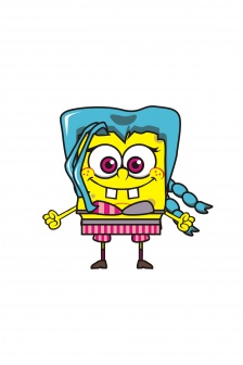 創意海綿寶寶手機壁紙