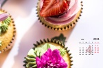 April 2021 Ice Cream Cake Desktop Calendar Wallpaper