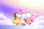 Chinese Valentine's Day Cartoon Pictures Desktop Wallpaper