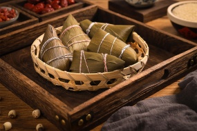 端午節美食粽子圖片桌麵壁紙