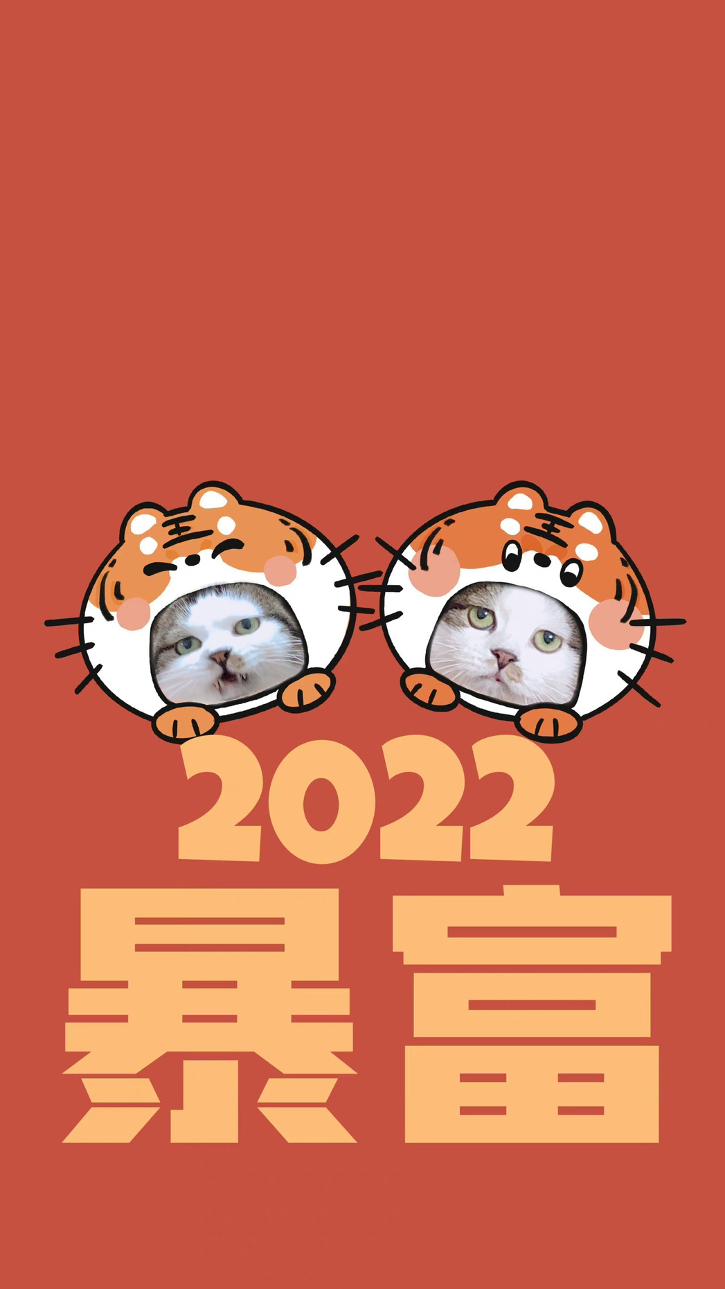 2022猫咪暴富手机壁纸