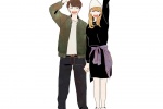 Literary couple illustration personalized mobile wallpaper