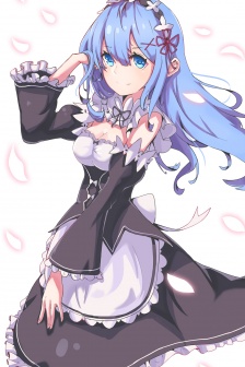 動漫女仆裝美女手機壁紙