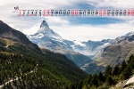 Alps landscape calendar wallpaper for May 2022