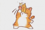Cute avatar of cat sticker