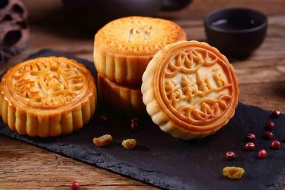 Mid-autumn moon cake poster material picture desktop wallpaper
