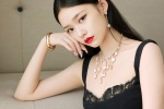 Lin Yun sexy photo in black suspender dress